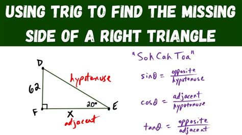 How to find the missing side of a right triangle. Things To Know About How to find the missing side of a right triangle. 